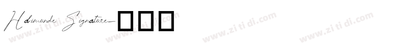 Halimunde Signature字体转换